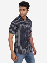 Mens Double Strip Half Sleeve Shirt